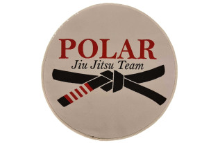 "Polar Jiu Jitsu Team -pätsi iso pyöreä| Laadukas ja kestävä valinta kamppailulajien harrastajille"